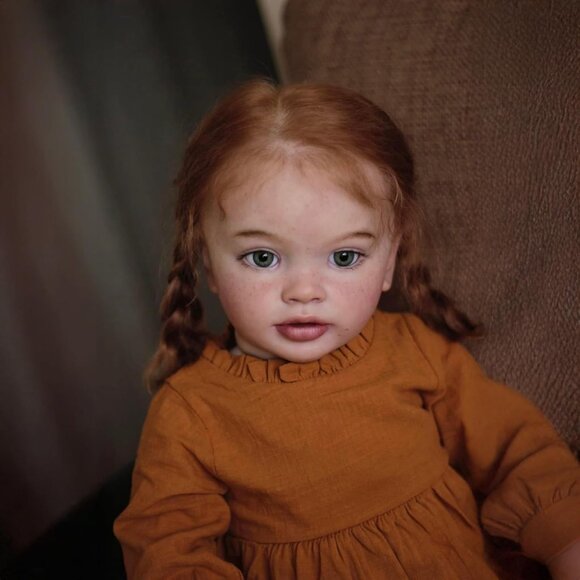 26Inch African American Reborn Baby Dolls Soft Cloth Body Orange Pippa-girl - Picture 6 of 6